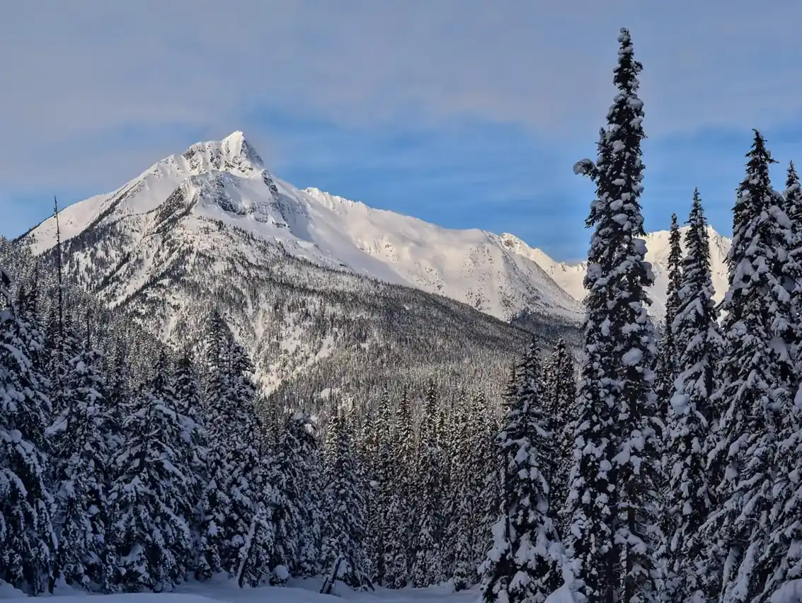 Cheops Mountain seen the Sir Donald Trail