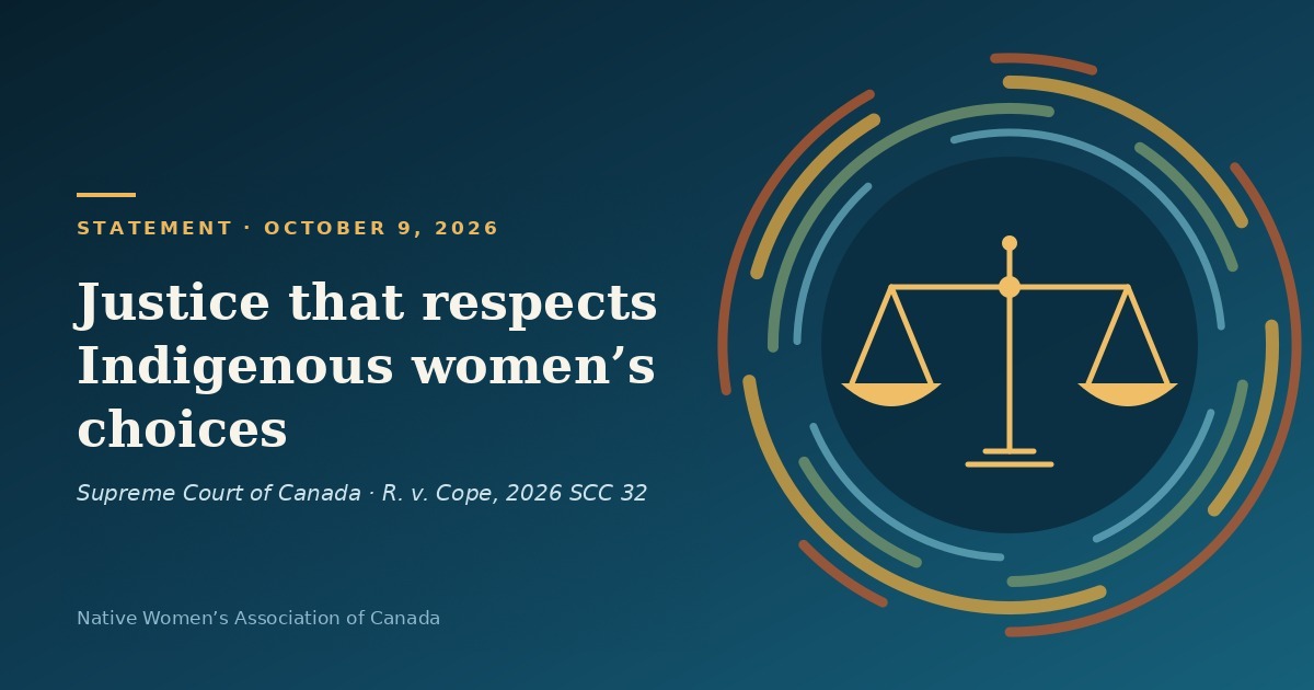 Statement from the Native Women’s Association of Canada