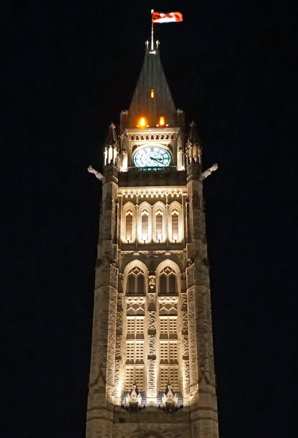 The Peace Tower on Parliament Hill