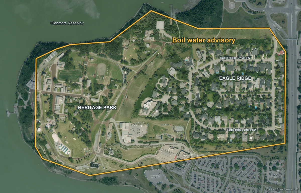 Boil Water Advisory issued for 100 Calgary homes in Eagle Ridge and Heritage Park