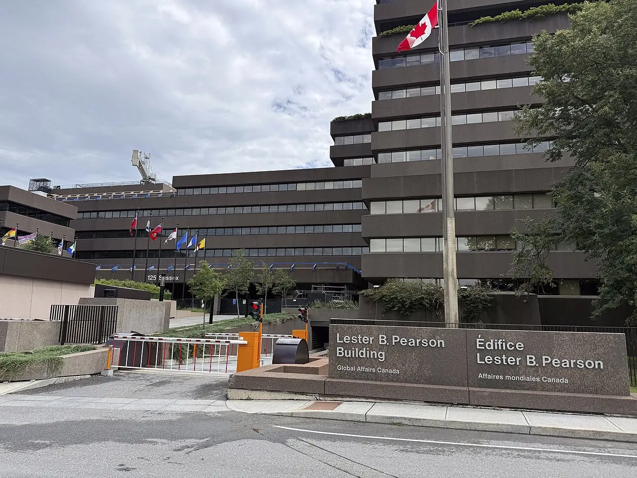 Entrance to the Lester B. Pearson Building in Ottawa