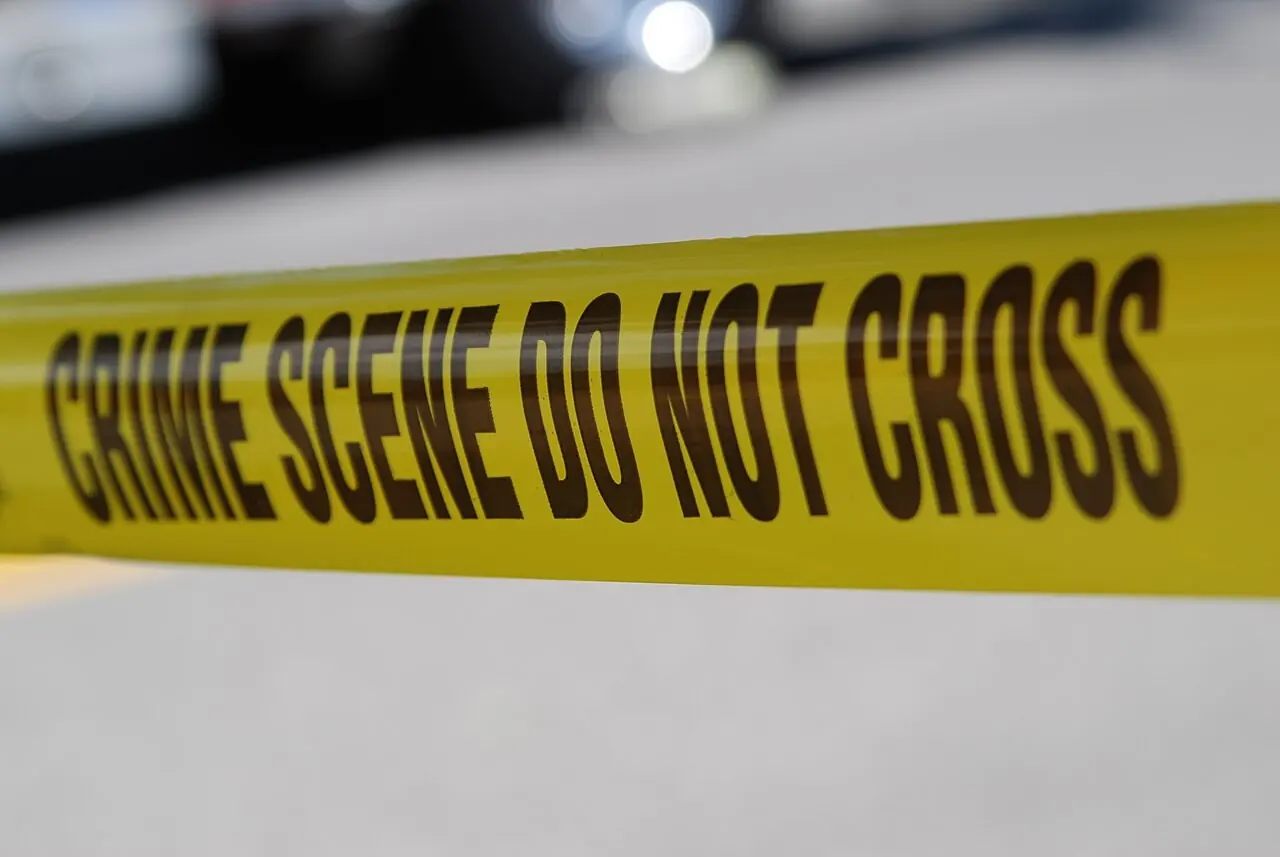 Yellow crime scene do not cross tape