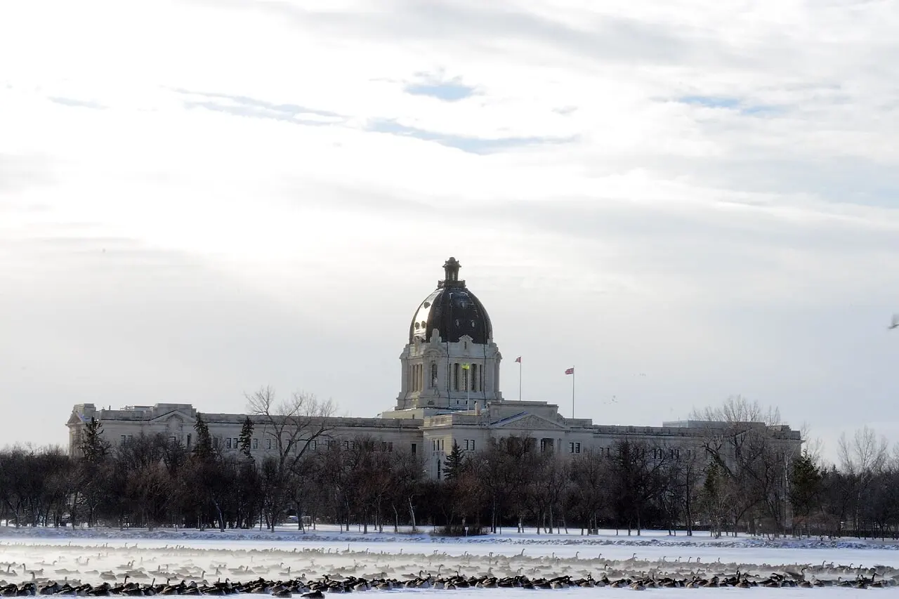 Saskatchewan Legislative Building in winter