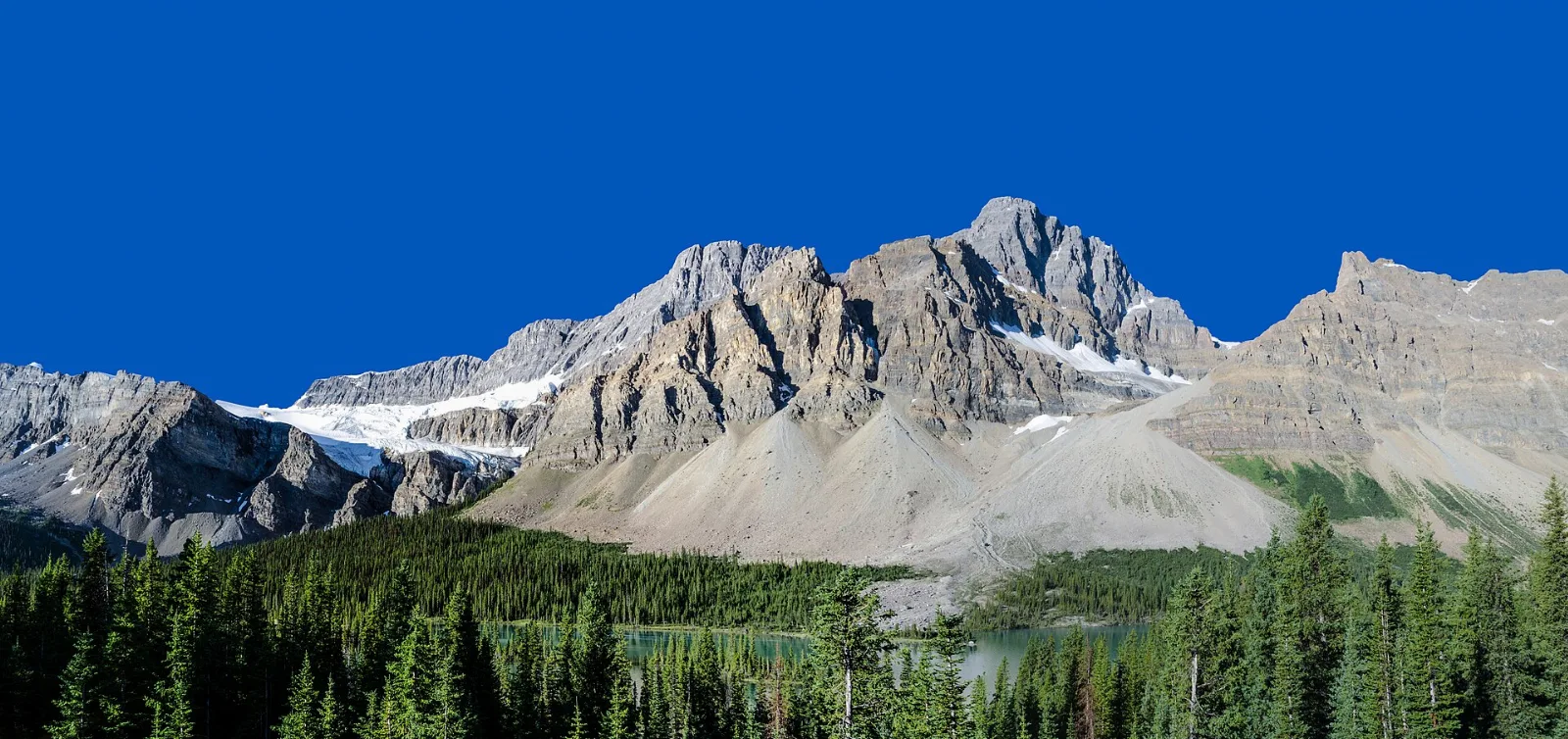 File:Crowfoot Mountain and Glacier.jpg