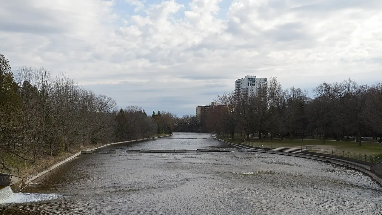 Speed River flowing through Guelph